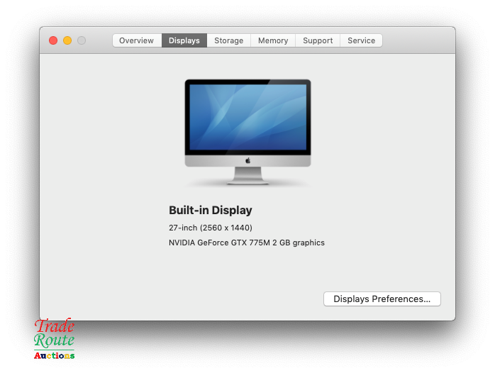 Apple Desktops Apple iMAC 27 INCH Core i5 3.4GHz 16GB RAM 1TB